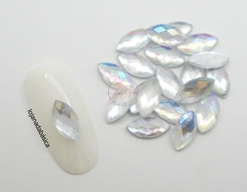 Navete Cristal - 5x10mm - Cristal Furta Cor