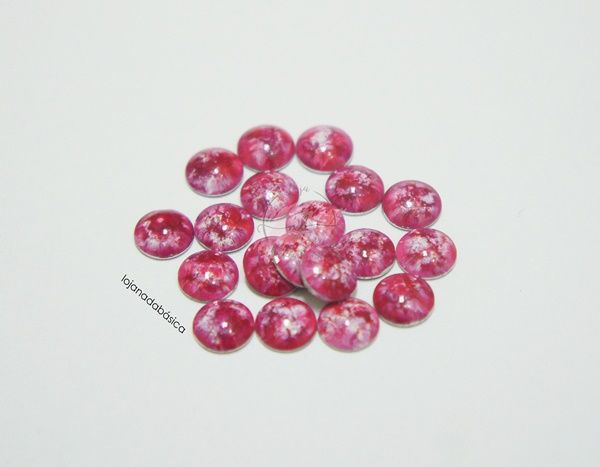 Dome Marmorizado – 6mm – Rosa