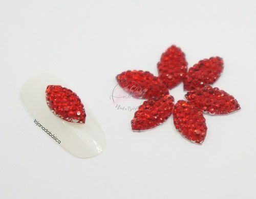 Navete Açúcar - 7x13mm - Vermelho